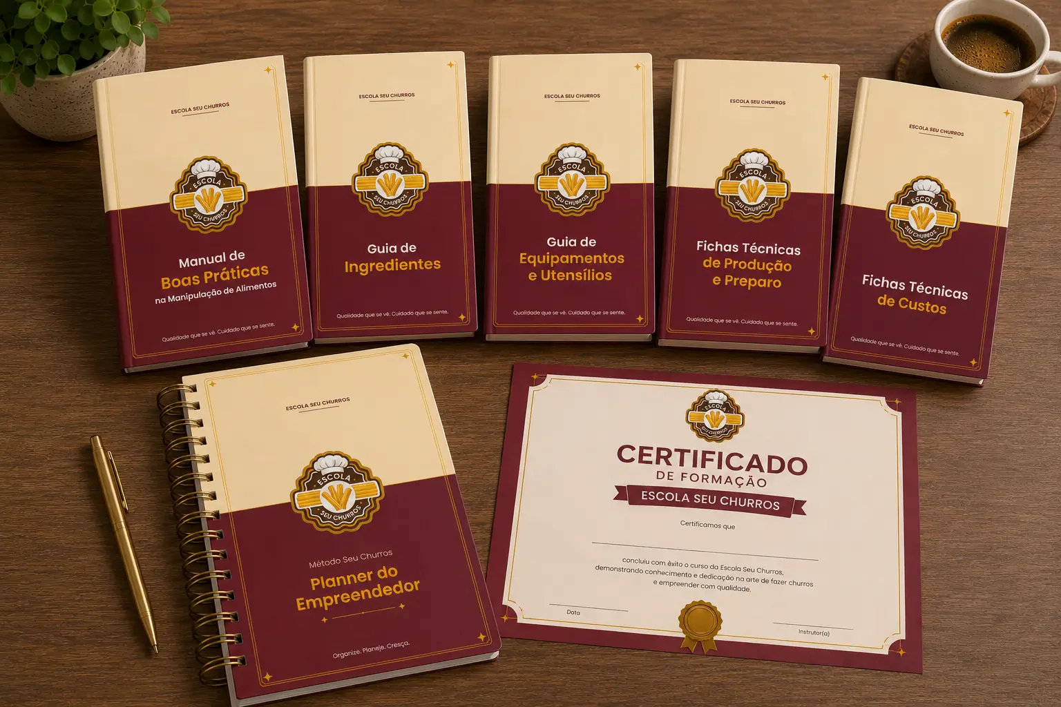 Materiais complementares do Método Seu Churros®